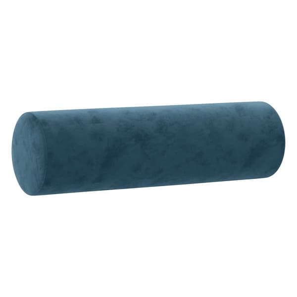 vidaXL 3-sitssoffa med kuddar, blå, 180 cm, sammet