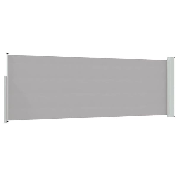vidaXL Utfällbar sidomarkis för uteplats 100 x 300 cm grå