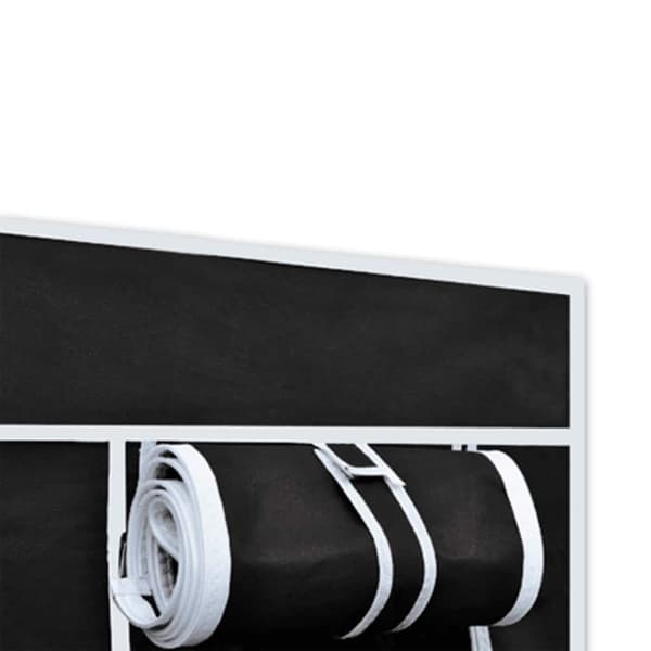 vidaXL foldbar garderobe 110x45x175 cm sort