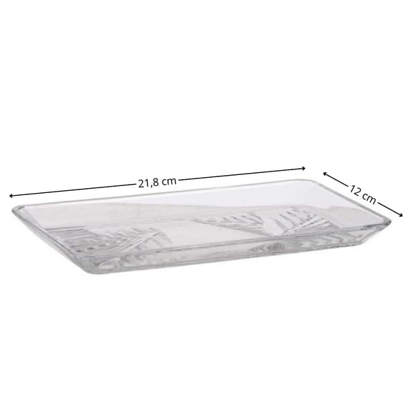Set med 2 MADLEN glasfat 22x12 cm