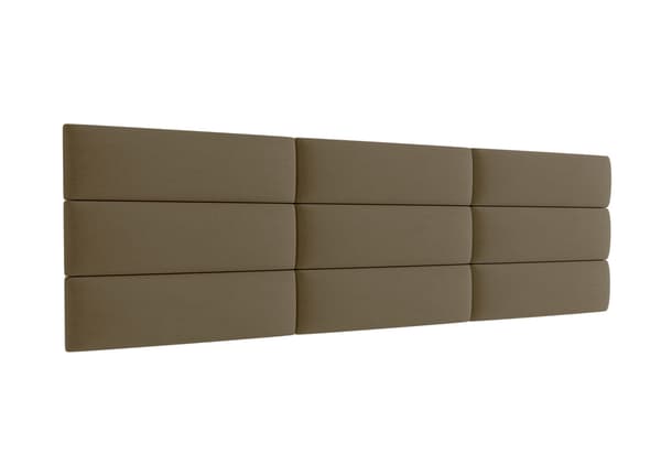Polstret panel 70x15 Magic Velvet 2206 (Kaffe med mælk)