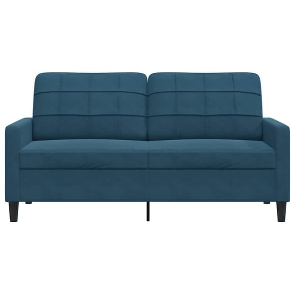 vidaXL 2-sitssoffa blå 140 cm klädd i sammet