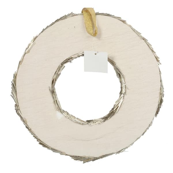 Dekorativ julkrans gyllene 30 cm