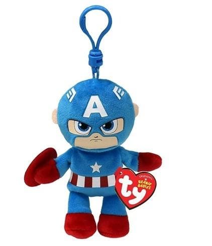 Beanie Babies Marvel - Kapten Amerika 8,5 cm
