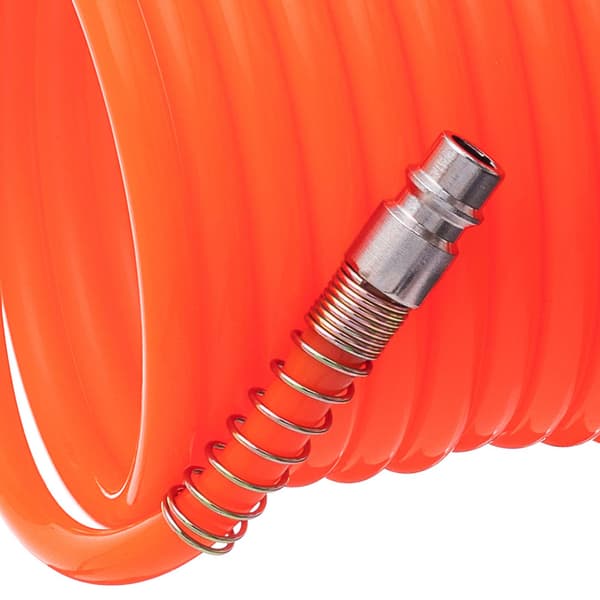 Spiraltrycksslang 5m 5x8mm 8bar Kabel SNABBKOPPLINGAR för kompressor