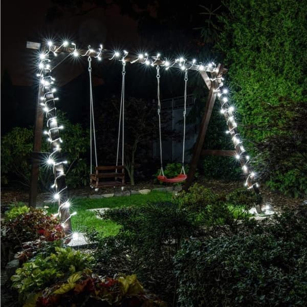 Juletræslys 80 LED RING varm hvid