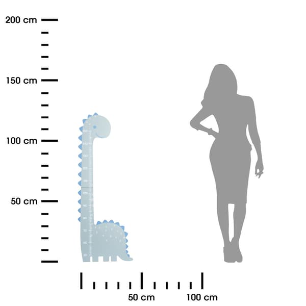 Børnehøjdekurve med dinosaurmotiv
