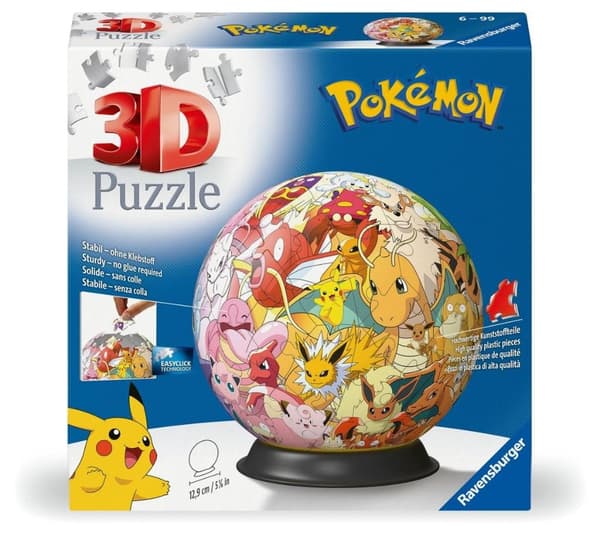 3D-puslespilskugle: Pokémon