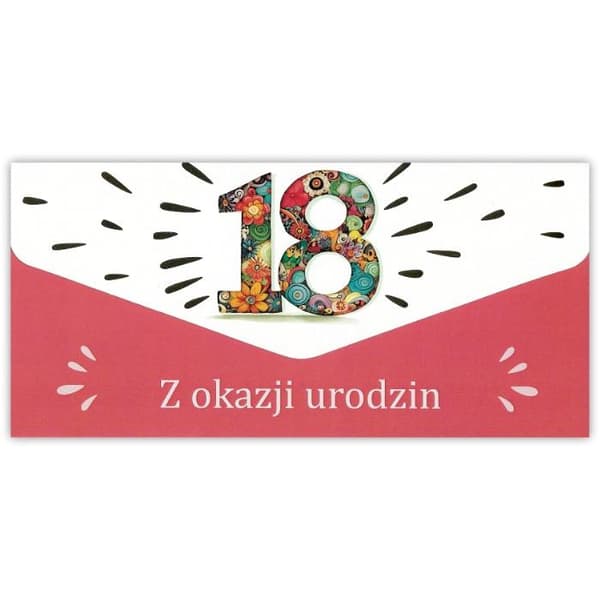 Fødselsdagskortkuvert 18