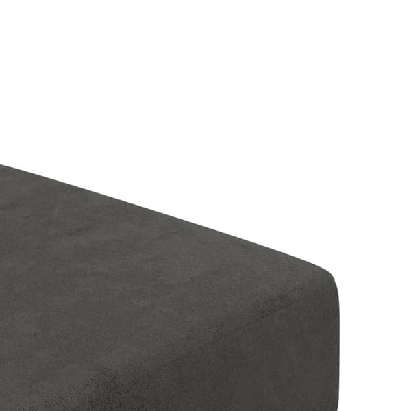 vidaXL 2-sitssoffa, mörkgrå, klädd i sammet