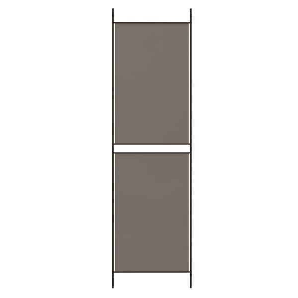 vidaXL 4-panelsskærm antracit 200 x 180 cm stof