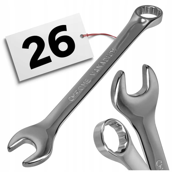 26 mm gaffelnøgle CR-V stærk solid standard