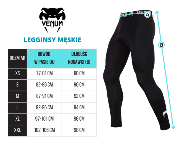 Venum Herre Adrenaline Leggings Sort/Sølv M