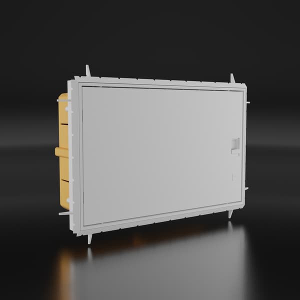 Infälld fördelningscentral QZERO IP65 12 moduler vit dörr 990.12 ML 0012