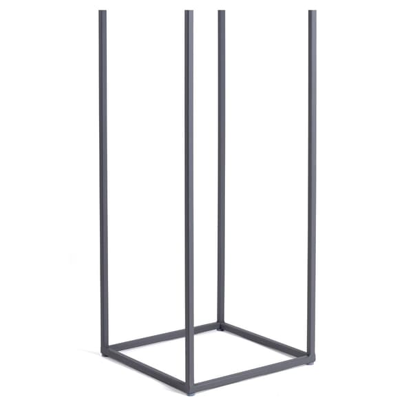 Seisova kukkateline 40 cm grafiitti