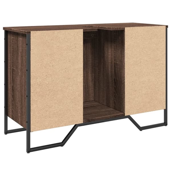 vidaXL håndvaskskab brun eg 91x35x60 cm
