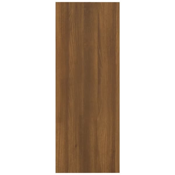vidaXL konsolbord brunt egetræ 105x30x80 cm