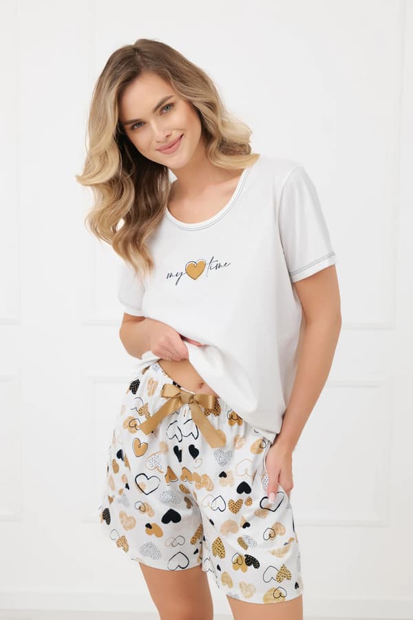 Ariela S Dame Pyjamassæt med korte ærmer