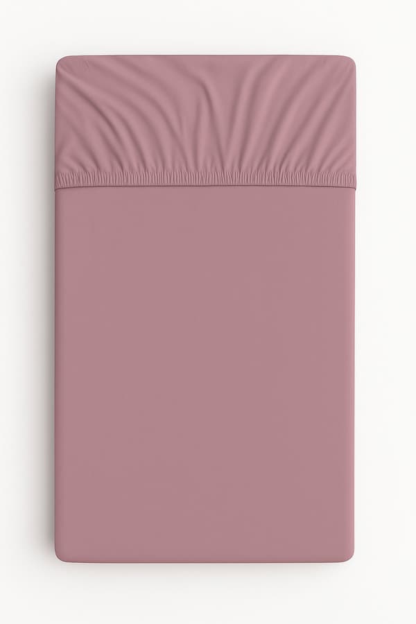 Bomuldslagner til tremmeseng 120x60 cm - retro pink