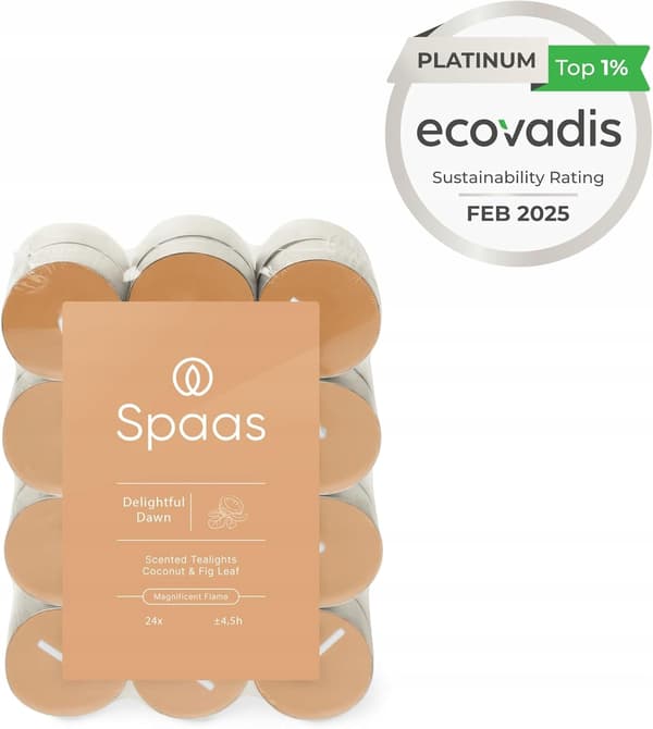 Spaas doftljus i 24-pack 4,5 timmar Delightful Dawn