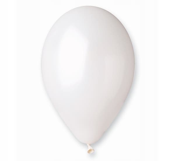 Metallisk ballong 11 Gemar Vit