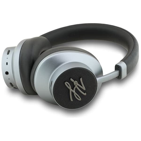 Karl Lagerfeld Grained Initials Bluetooth ANC Over-Ear Hörlurar Svarta