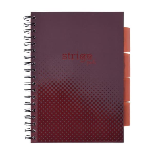 Notesblokke B5/100K kvadrerede Basic bordeaux
