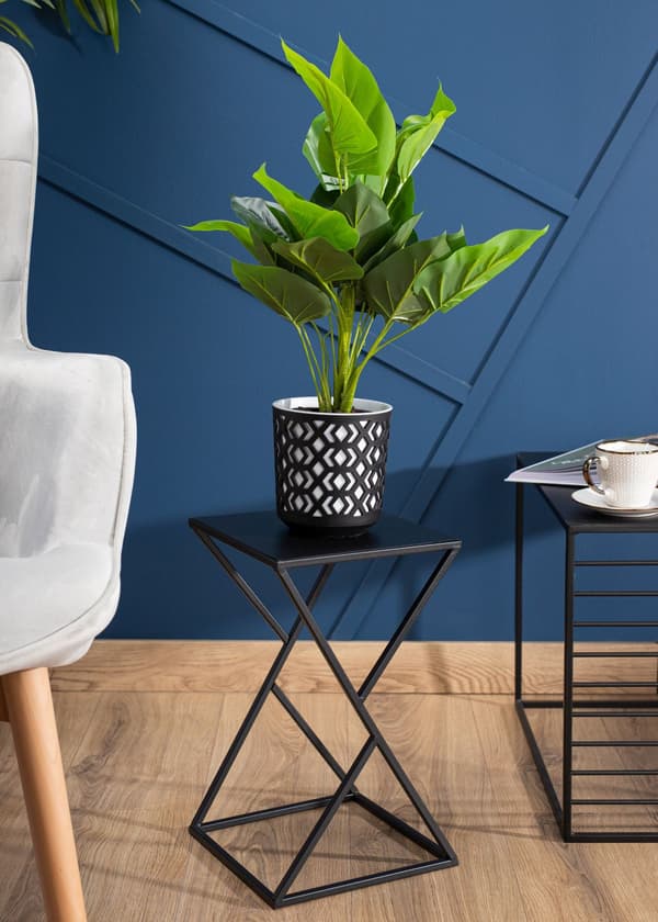 Modern LOFT svart blomställning 40 cm