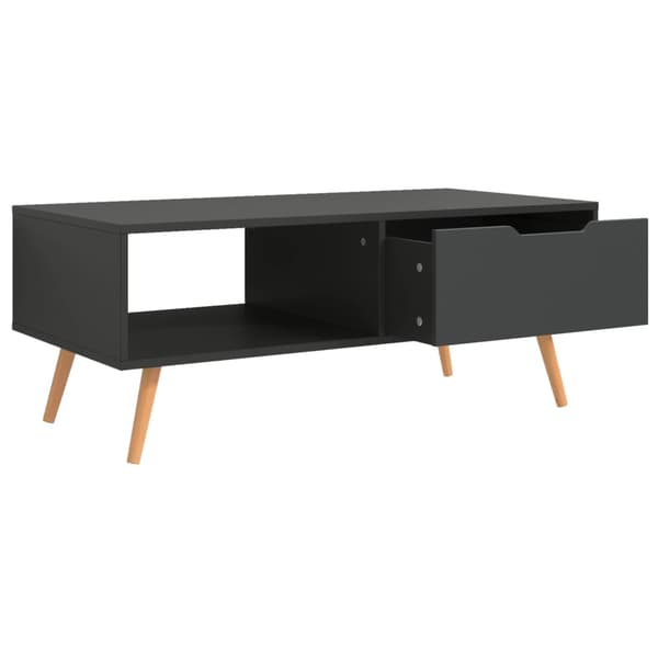 vidaXL Soffbord, grått, 100x49,5x43 cm, träbaserat material