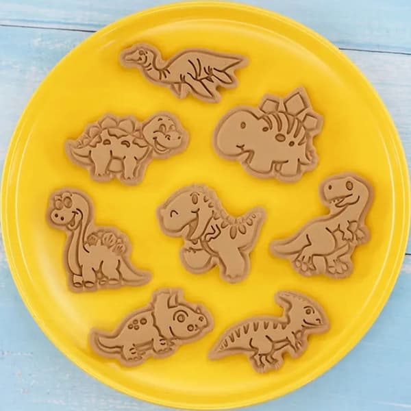Formar, utstickare, kakformar, kexformar - Dinosaurier 8 st.
