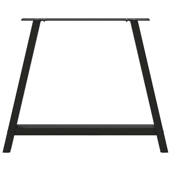 vidaXL sofabordsben, 2 stk., sort, 90x(72-73) cm, stål