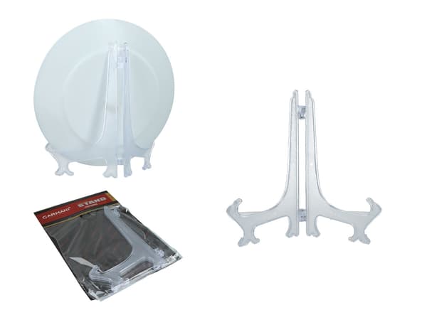 Tallerkenholder (transparent) - 15 cm