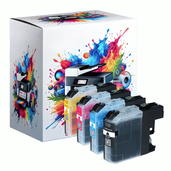 4x blækpatron til Brother GP-B123CMYK GP