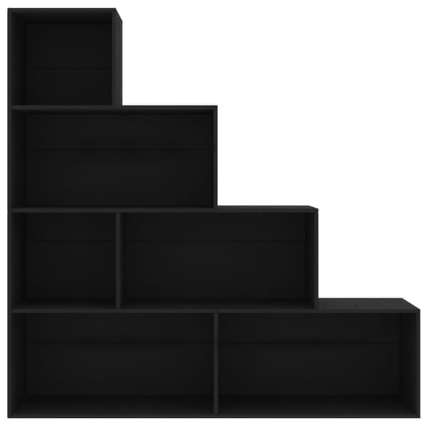 vidaXL reol/opdeler sort 155x24x160 cm spånplade