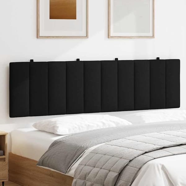 vidaXL hovedgærdehynde, sort, 180 cm, stof