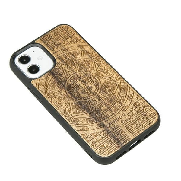 Träfodral till iPhone 12 Mini AZTEC CALENDAR LIMBA