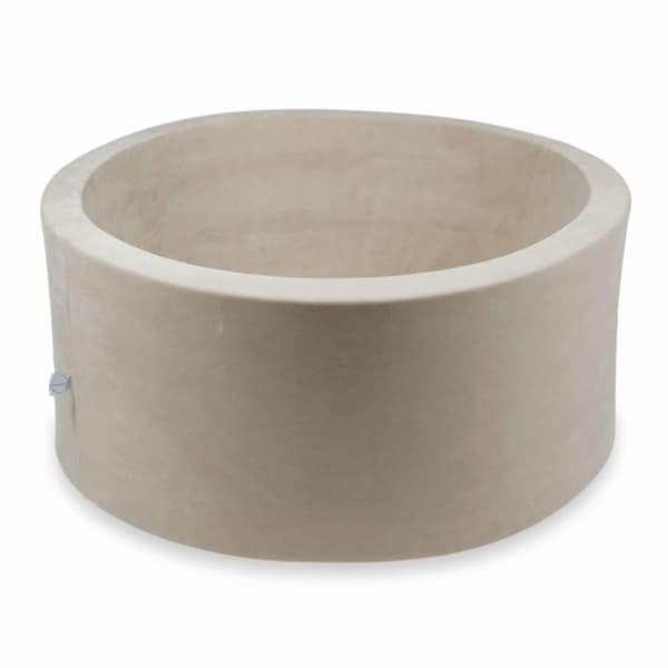 Tør pool 90x40cm fløjlsblød beige uden bolde