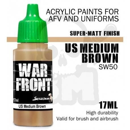 SW-50-mittakaavan väri War Front US Medium Brown