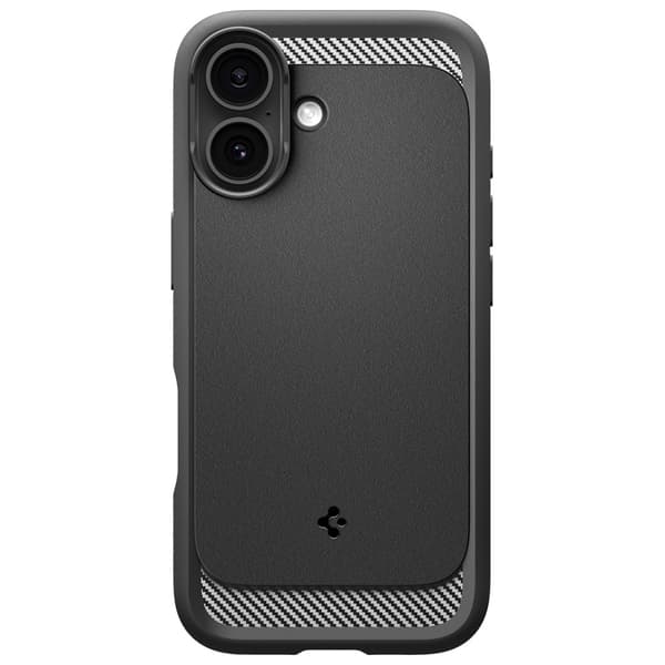 Spigen Rugged Armor MagSafe -kotelo iPhone 17:lle, musta