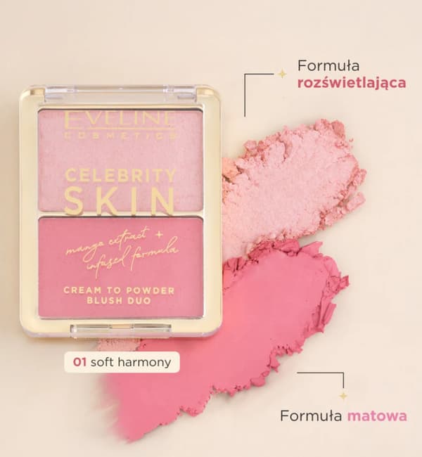 Krämig Rouge 01 Soft Harmony Eveline Celebrity Skin