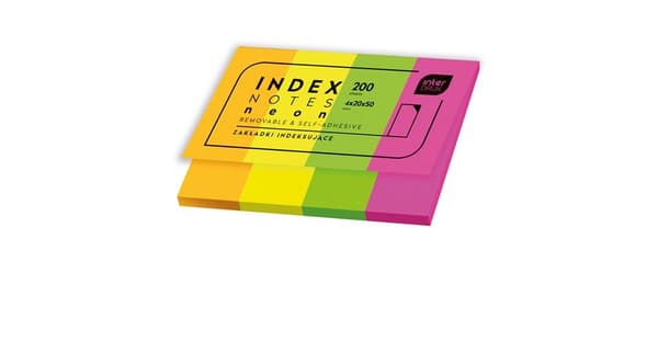 Neon indeksfaner 200 stk.
