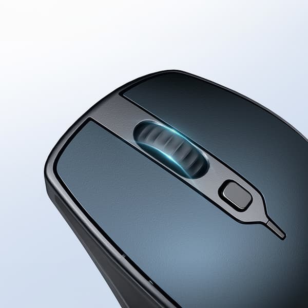Ergonomisk trådløs computermus MU101 Bluetooth 2.4 GHz blå