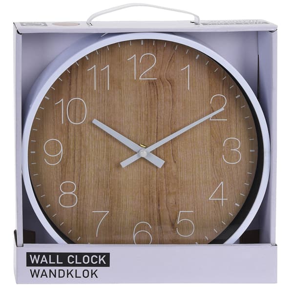Moderne rundt vægur 25 cm
