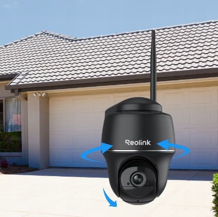 REOLINK ARGUS PT+ MUSTA AURINKOKAMERA