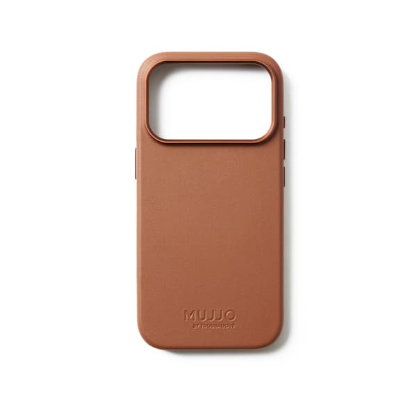 MUJJO iPhone 17 Pro -nahkakotelo, ruskea