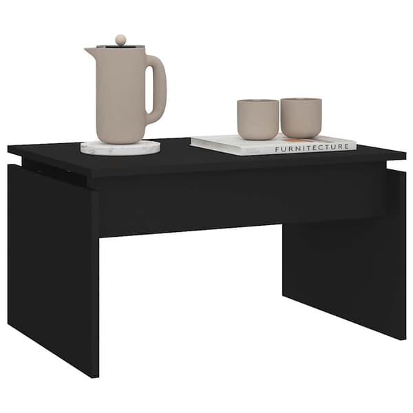 vidaXL sofabord, sort, 68x50x38 cm, træbaseret materiale
