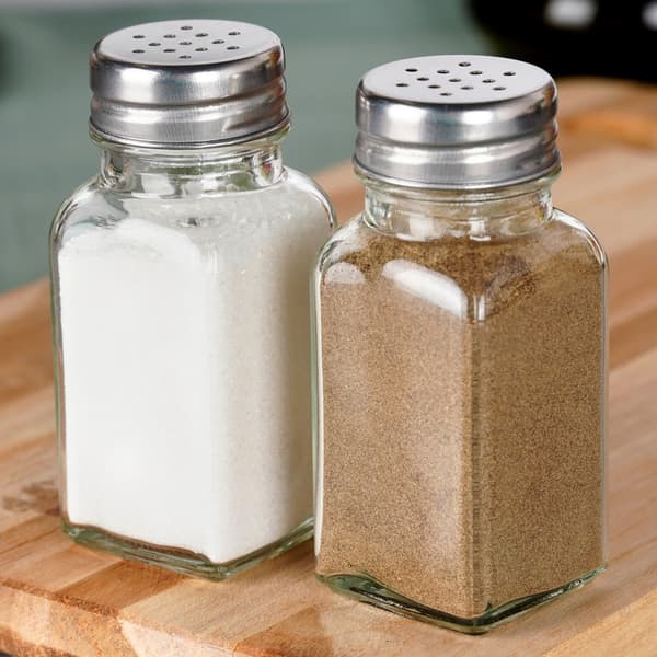 Saltkar og peberkar i glas 80 ml 2 stk.