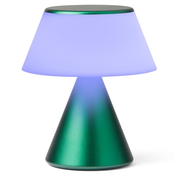Lexon Luma M LED-lampe, mørkegrøn