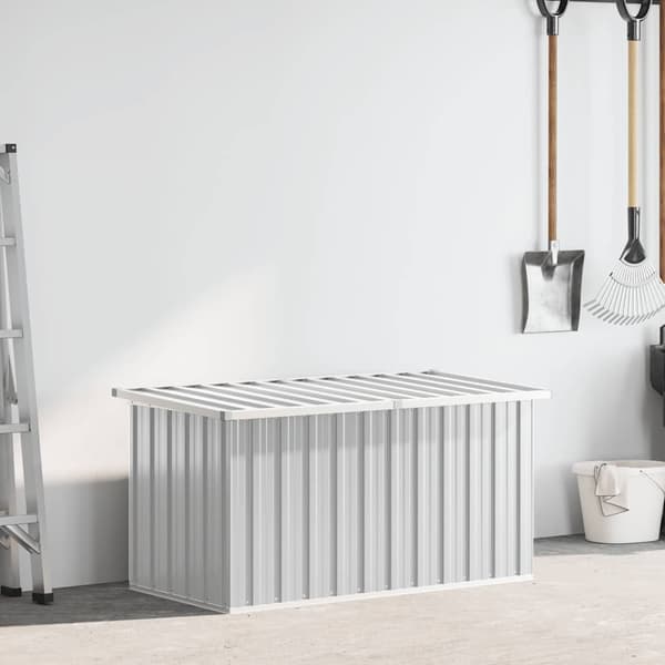 vidaXL opbevaringskasse til haven grå 129x67x65 cm