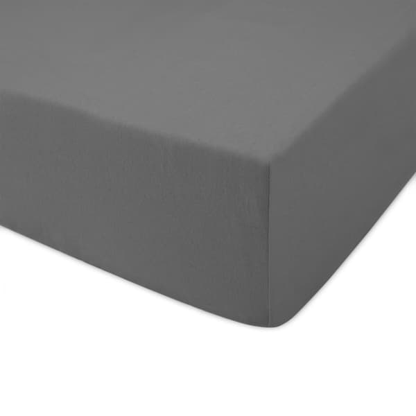 Stræklagen 90x200 elastisk JERSEY 100% BOMULD farve grå